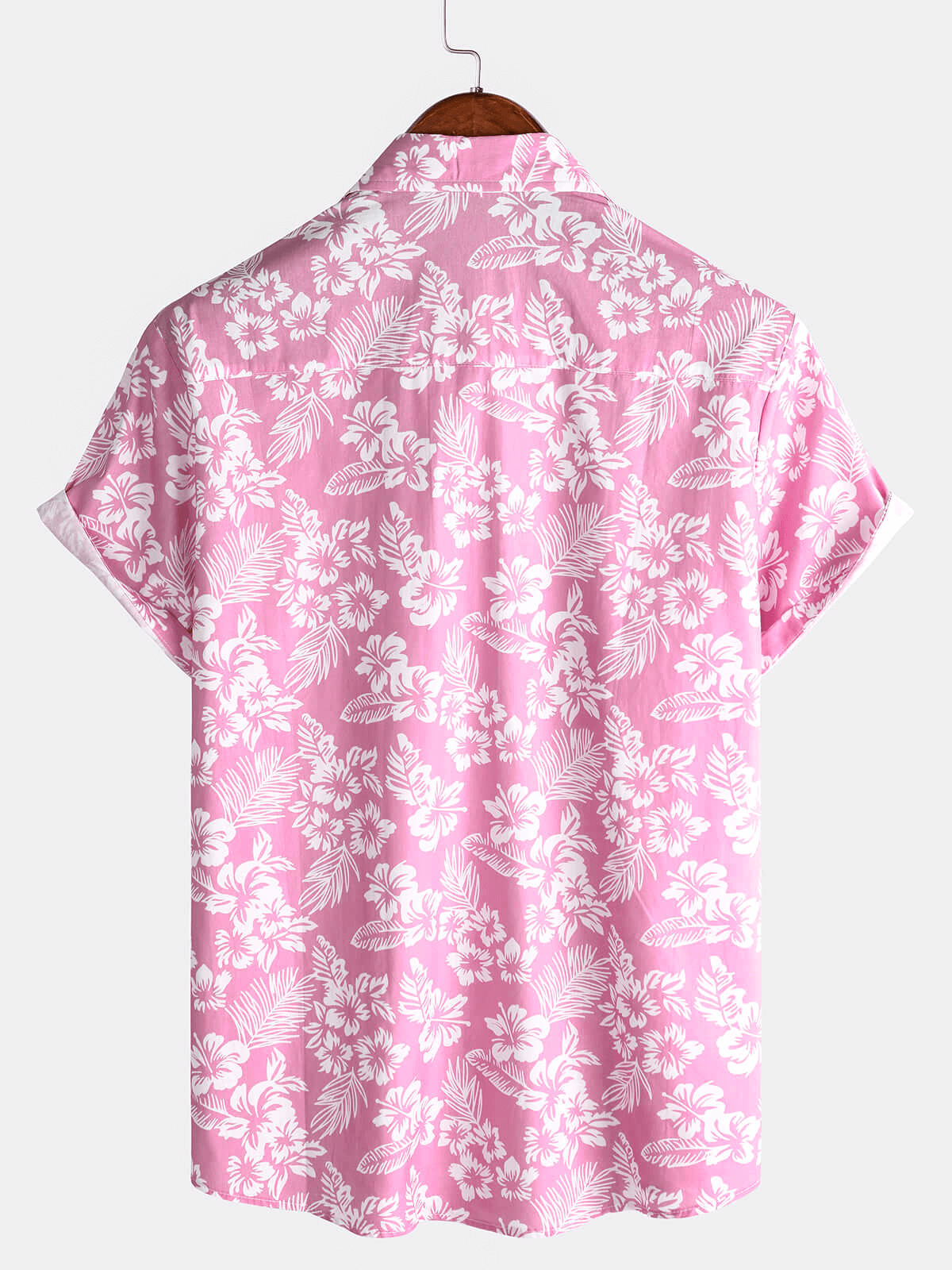 Van Laar | Hawaïblouse met korte mouwen en bloemenpatroon