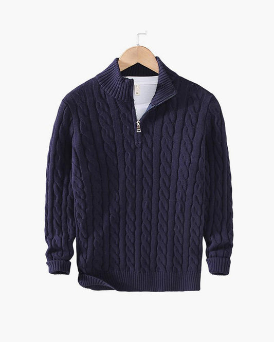 Eamon™ | Klassieke gebreide half-zip trui