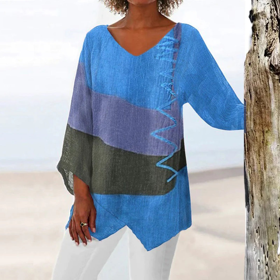 WILLY | Kleurrijke Asymmetrische Blouse