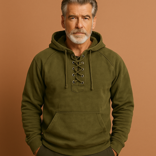 Lorin | Hoodie met veterdetail