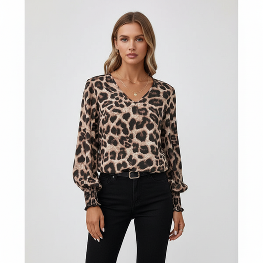 ANNIE | Blouse met Dierenprint