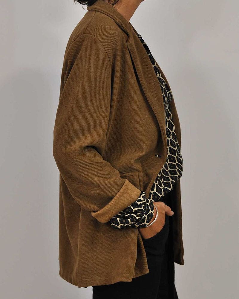 Van Laar | Relaxed V-Hals Midi-Shirt