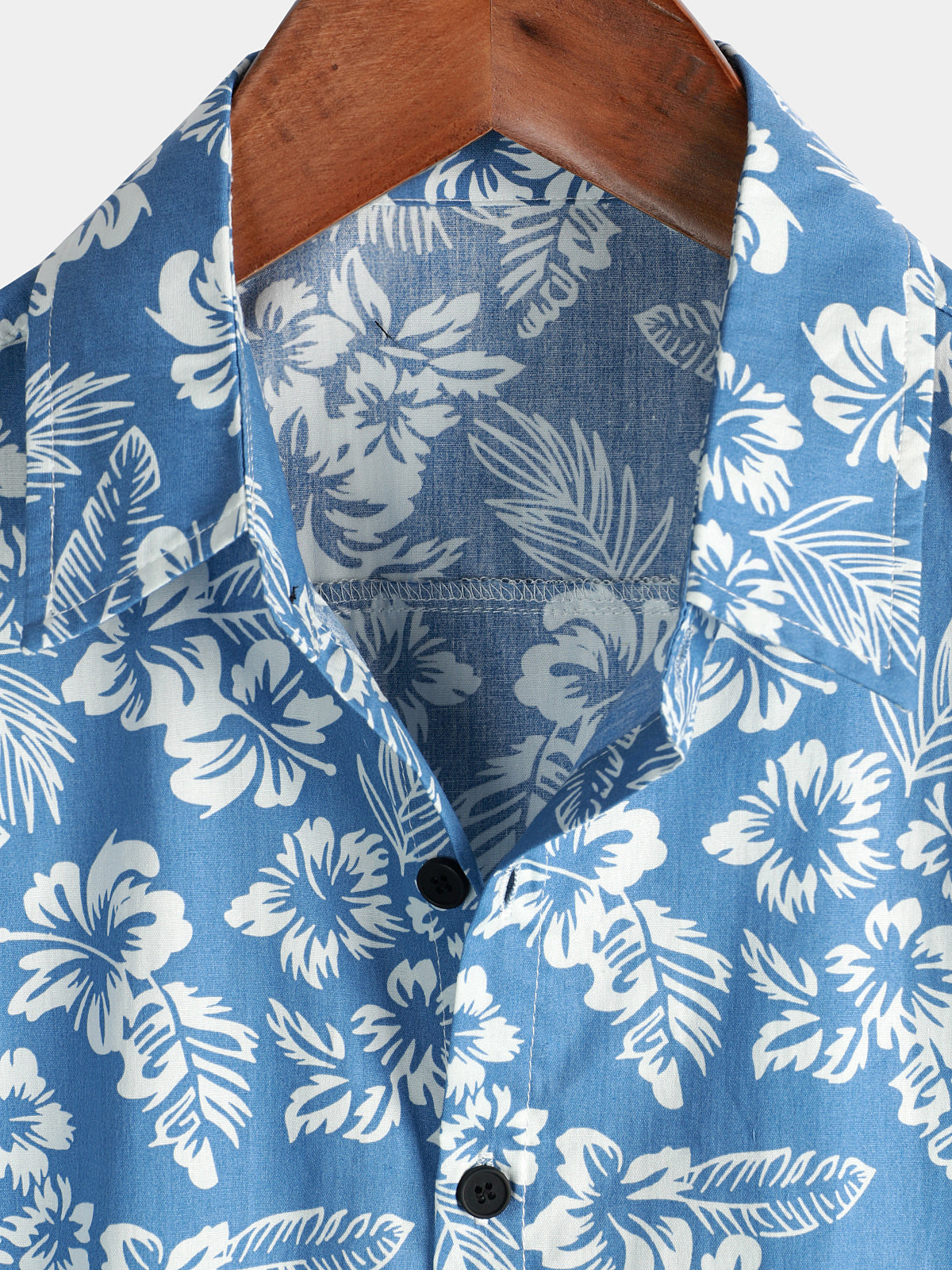 Van Laar | Hawaïblouse met korte mouwen en bloemenpatroon