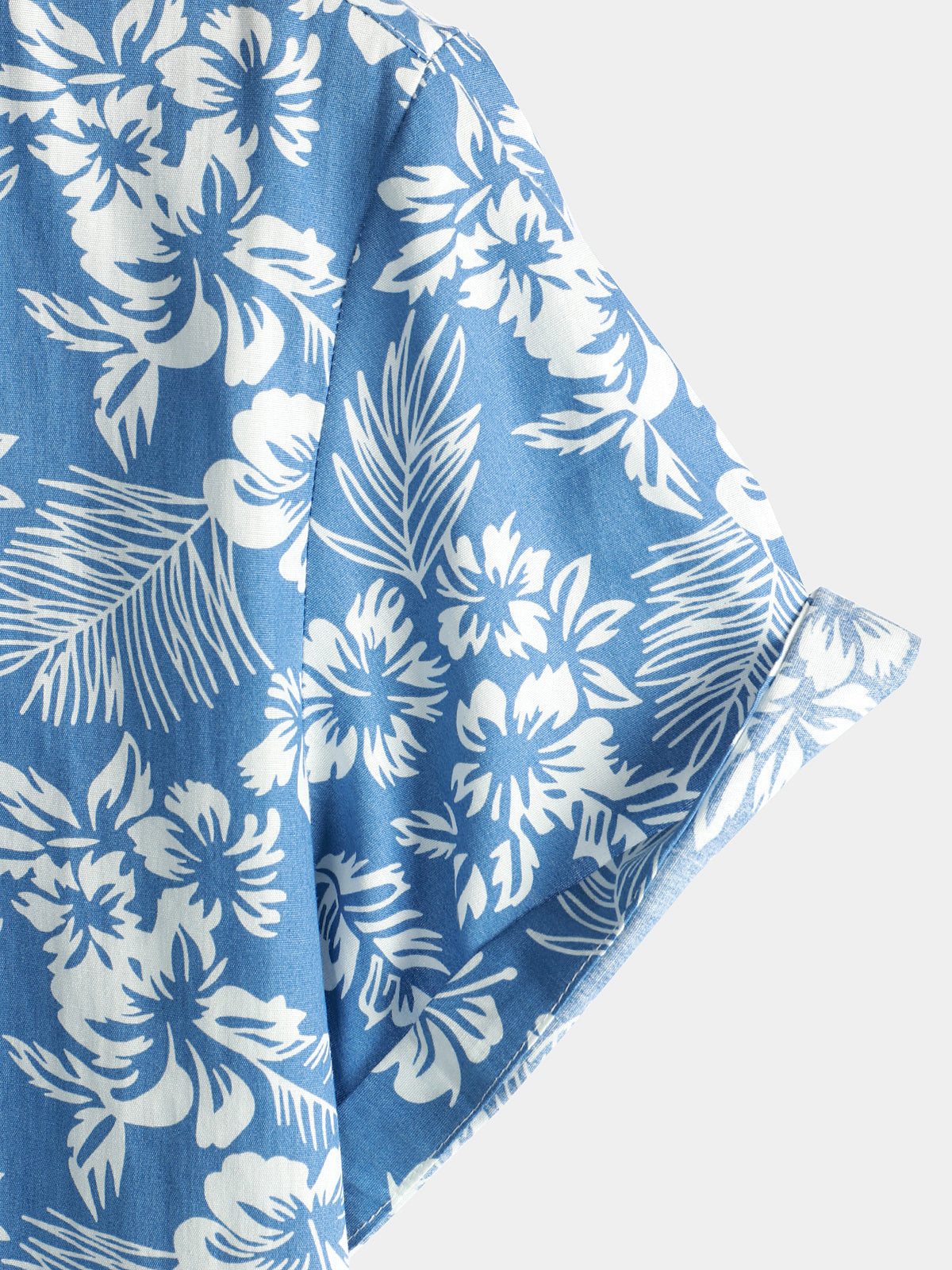 Van Laar | Hawaïblouse met korte mouwen en bloemenpatroon