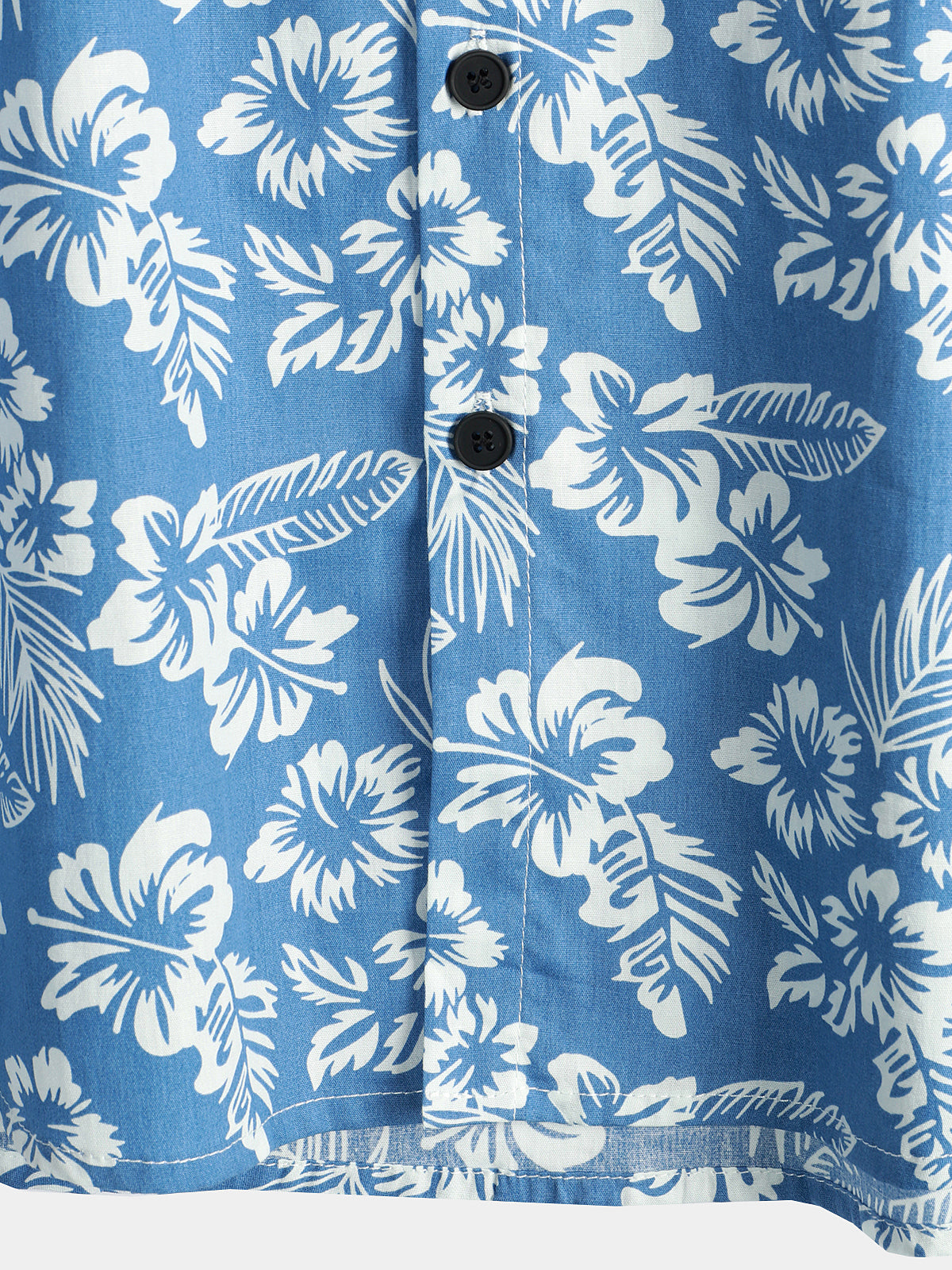 Van Laar | Hawaïblouse met korte mouwen en bloemenpatroon