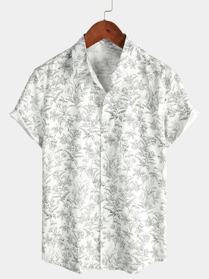 Van Laar  | Katoenen Hawaii Overhemd met Korte Mouwen