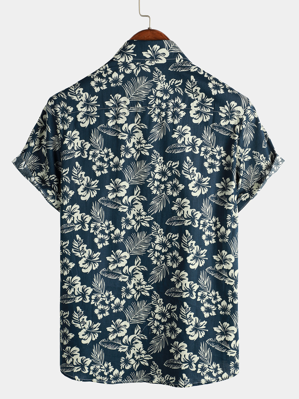 Van Laar  | Katoenen Hawaii Overhemd met Korte Mouwen