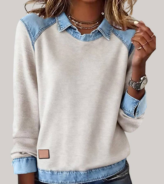 Nomi™ | Comfortabele Denim Trui
