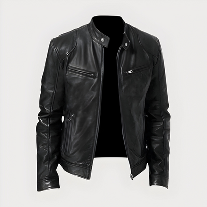 Joren™ | Klassieke bikerjas met rits