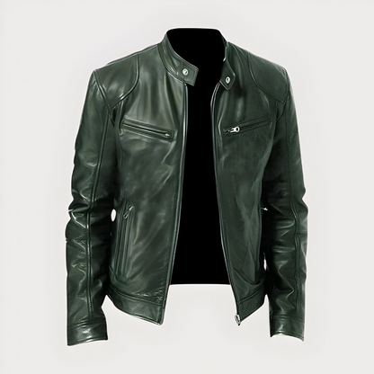 Joren™ | Klassieke bikerjas met rits