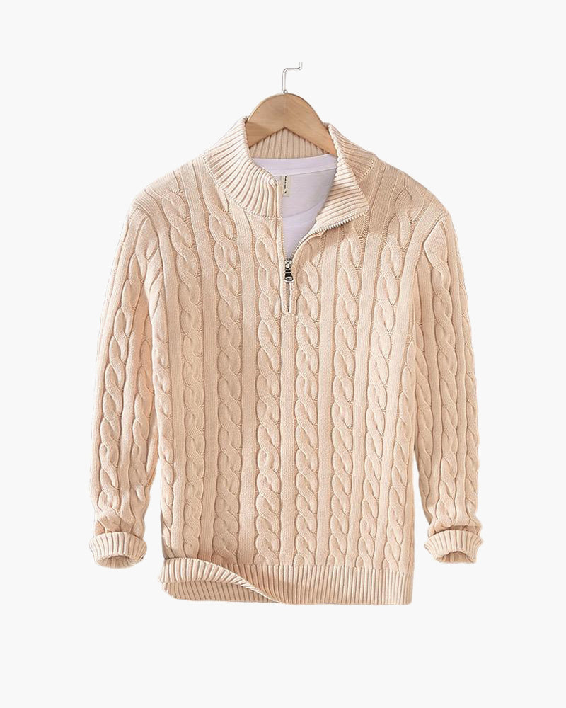 Eamon™ | Klassieke gebreide half-zip trui