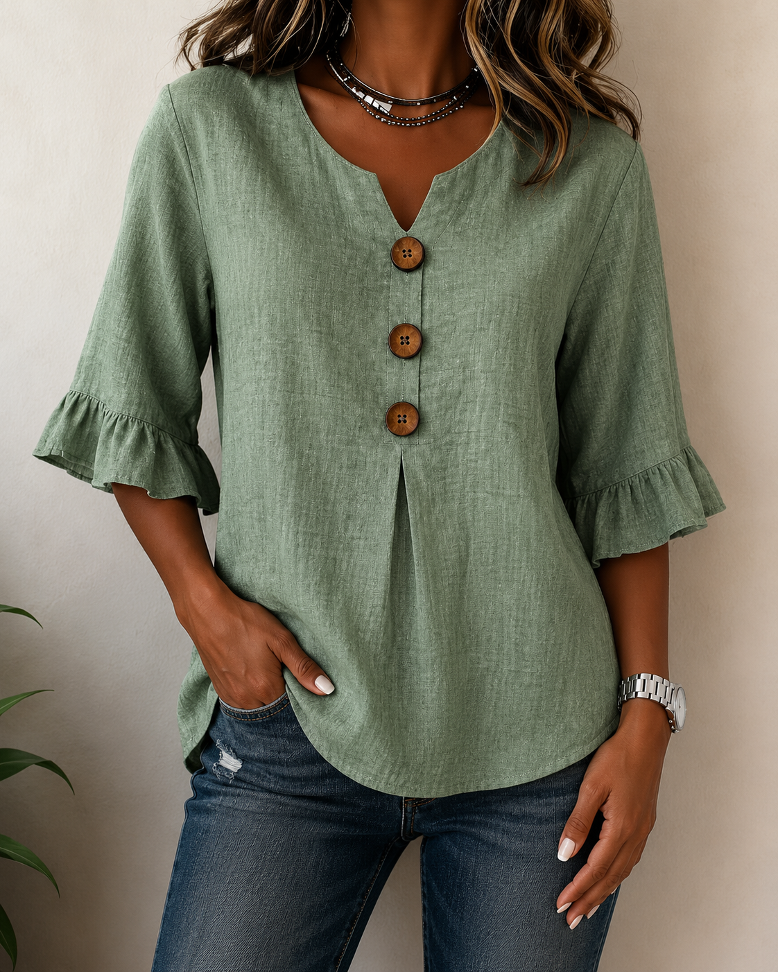 Olijfgroen / 3XL