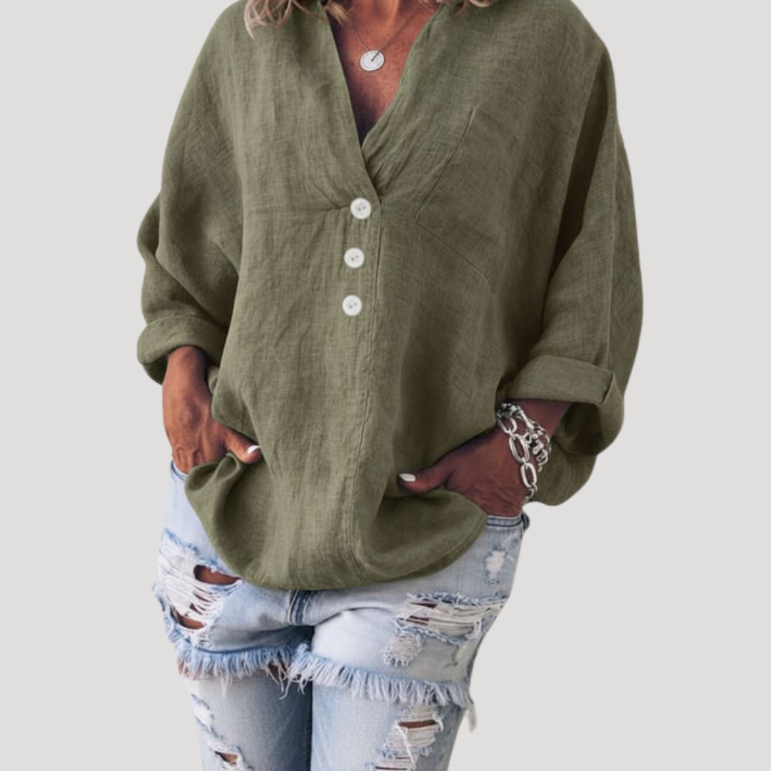 MARGA | Soepelvallende Blouse