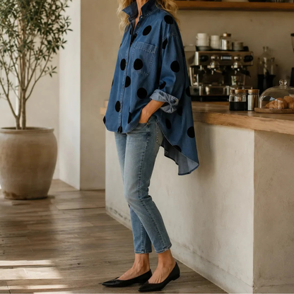 MAARTJE | Stijlvolle Denim Blouse