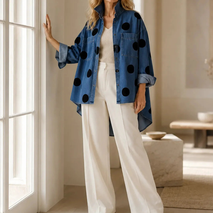MAARTJE | Stijlvolle Denim Blouse
