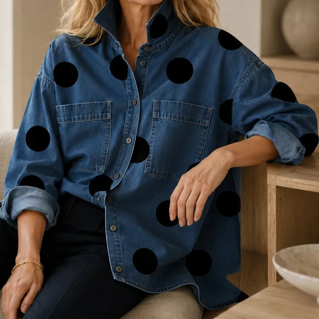 MAARTJE | Stijlvolle Denim Blouse