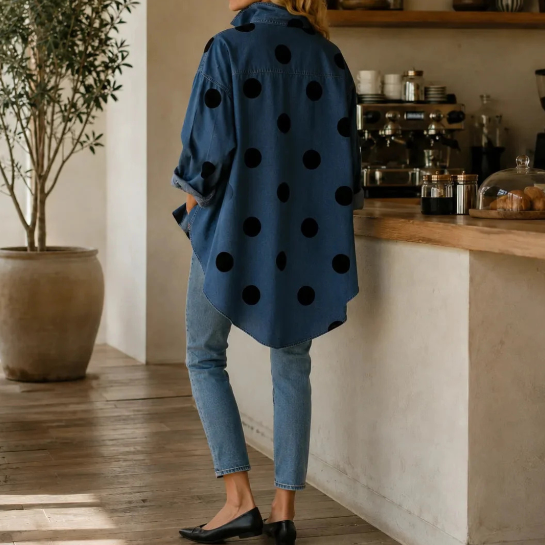 MAARTJE | Stijlvolle Denim Blouse