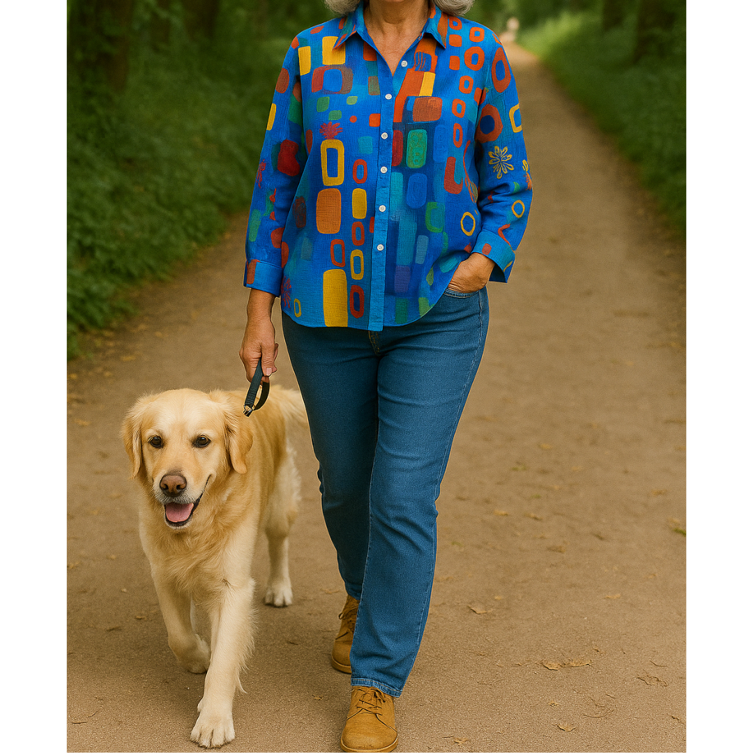 JOKE | Kleurrijke Kunstblouse