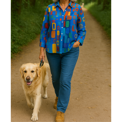 JOKE | Kleurrijke Kunstblouse