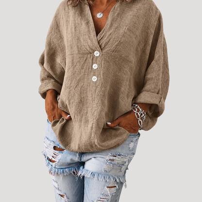MARGA | Soepelvallende Blouse