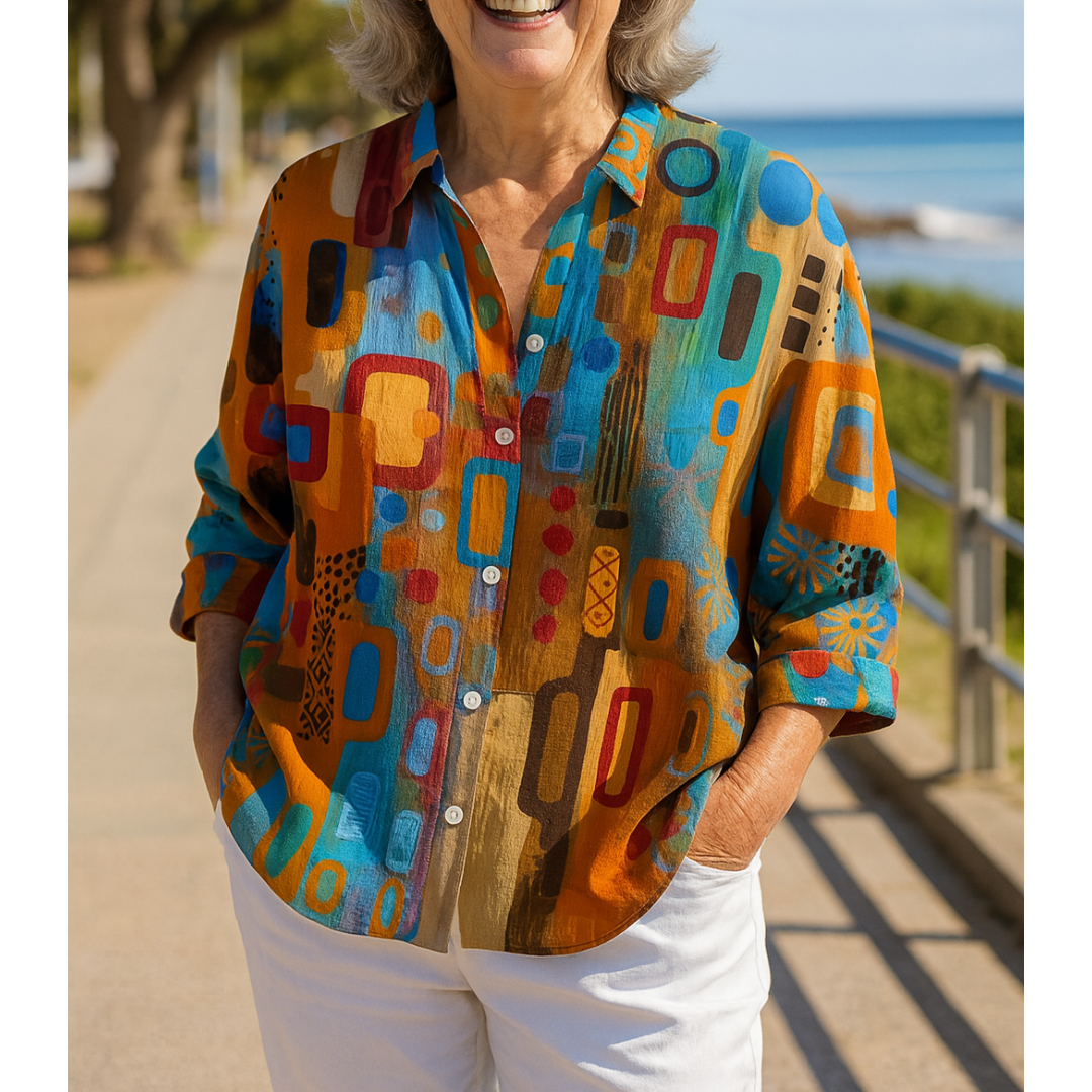 JOKE | Kleurrijke Kunstblouse