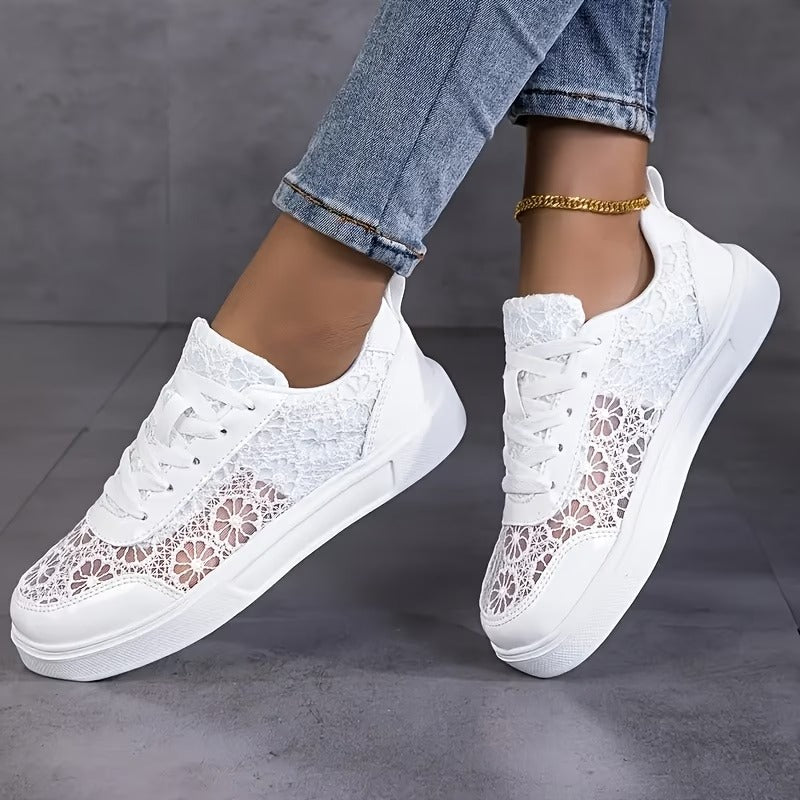 TINEKE | Elegante Kanten Sneakers