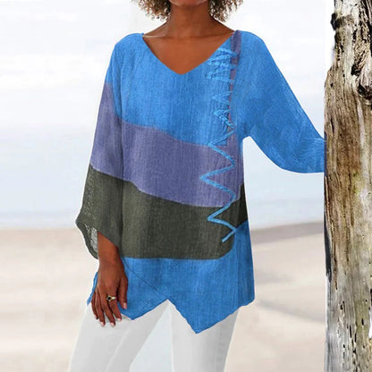 WILLY | Kleurrijke Asymmetrische Blouse