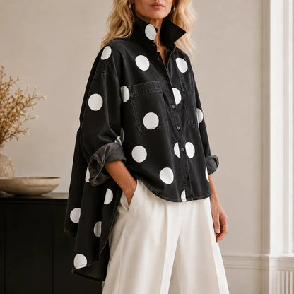 MAARTJE | Stijlvolle Denim Blouse