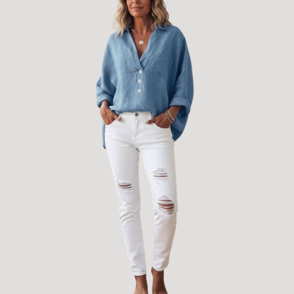 MARGA | Soepelvallende Blouse