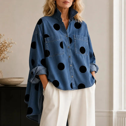 MAARTJE | Stijlvolle Denim Blouse