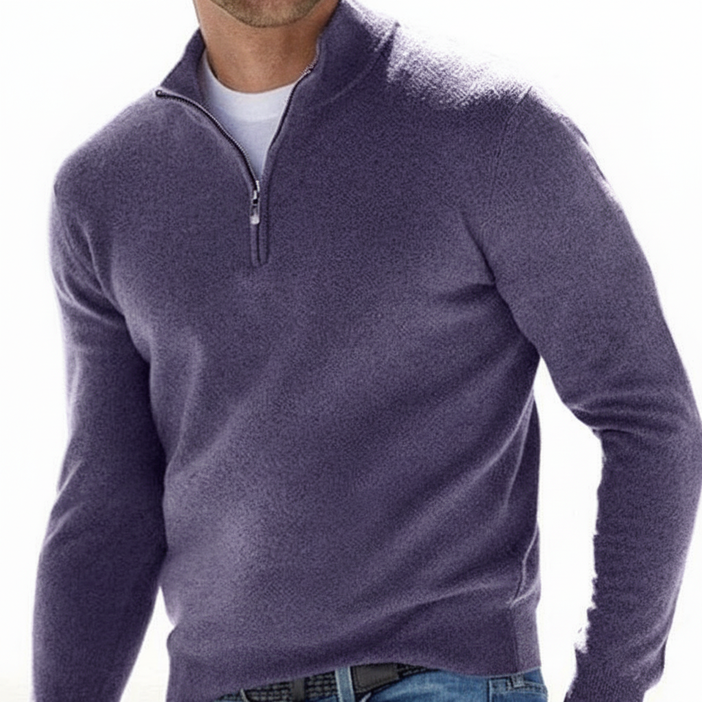 ROGER | Herenpullover Met Rits
