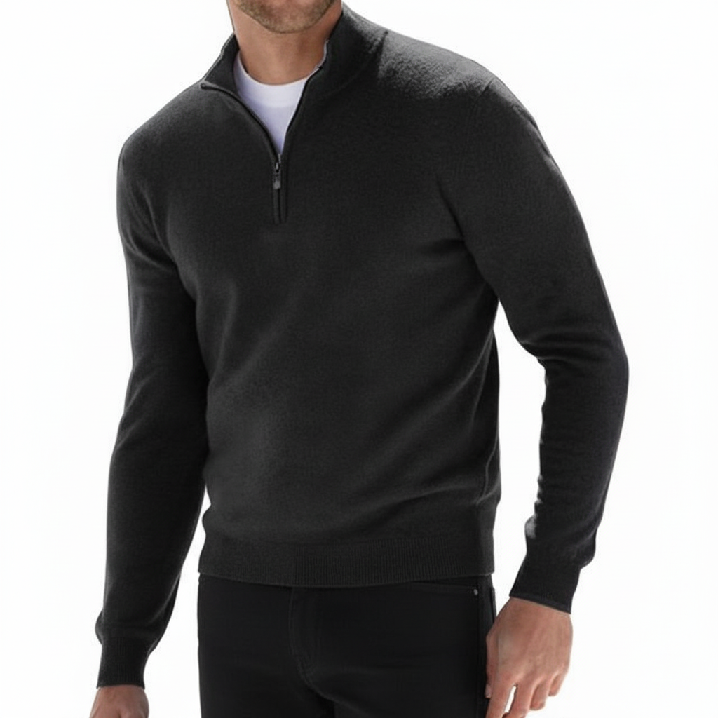 ROGER | Herenpullover Met Rits
