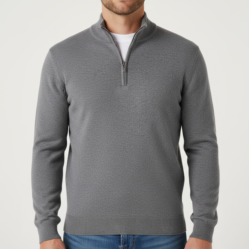 ROGER | Herenpullover Met Rits