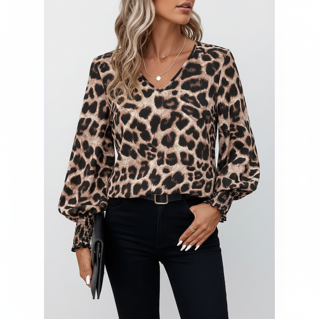 ANNIE | Blouse met Dierenprint