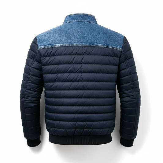 Jori™ | Stijlvolle Gewatteerde Denim Jas