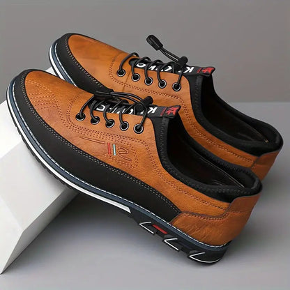 Van Laar | Comfortabele kunstlederen herenschoenen