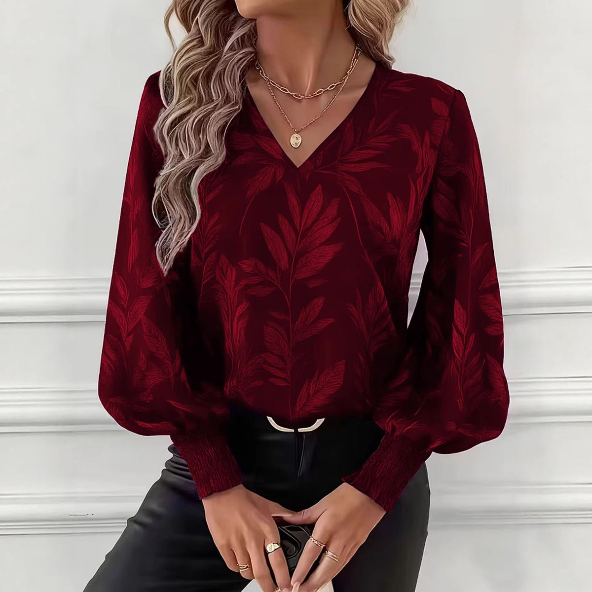 ANNIE blouse bordeaux