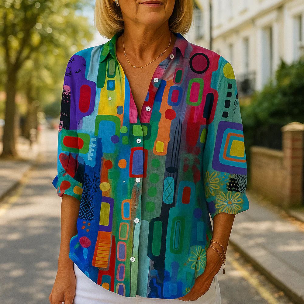 JOKE | Kleurrijke Kunstblouse