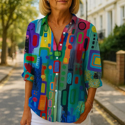 JOKE | Kleurrijke Kunstblouse