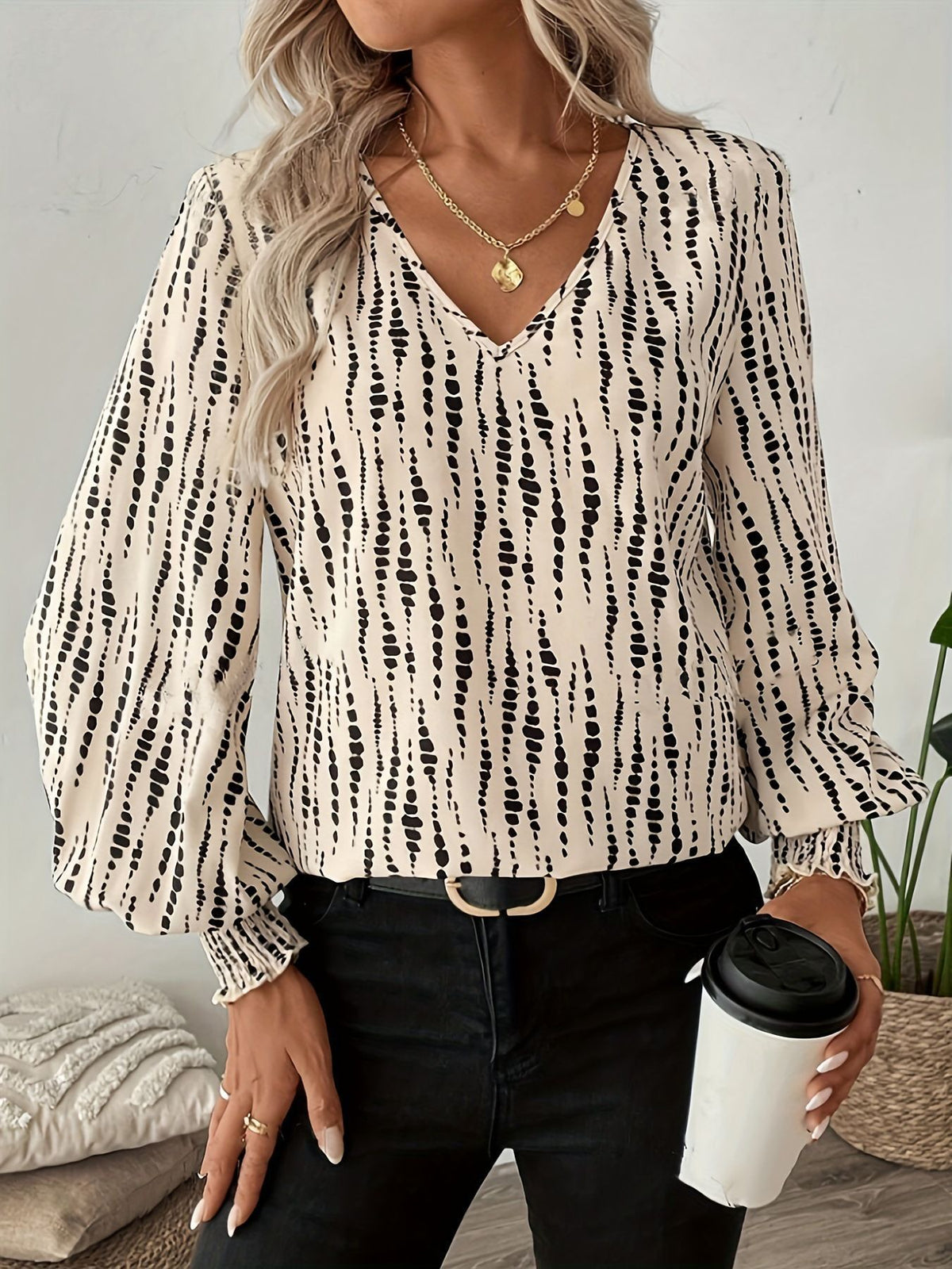 ANNIE blouse abrikoos