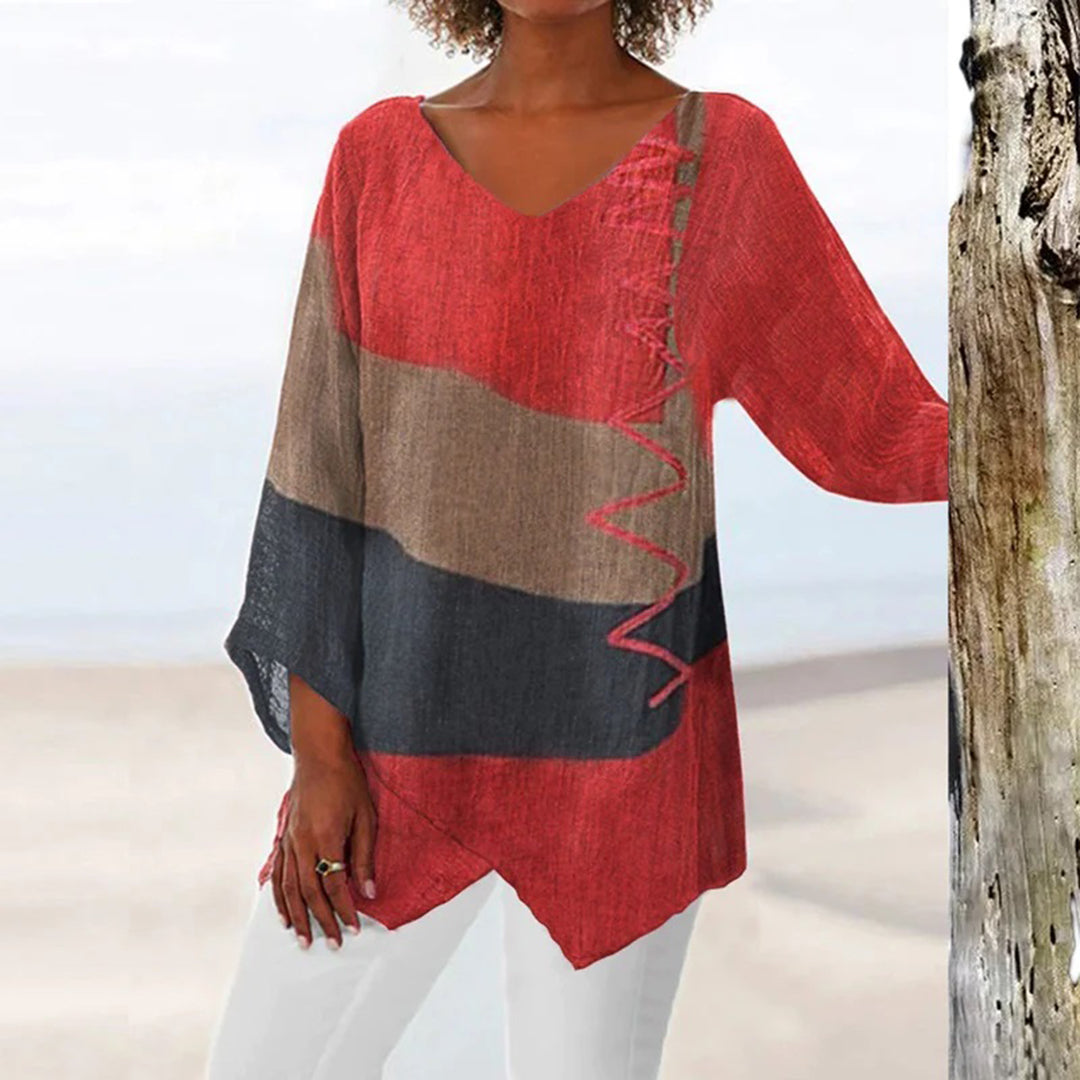 WILLY | Kleurrijke Asymmetrische Blouse