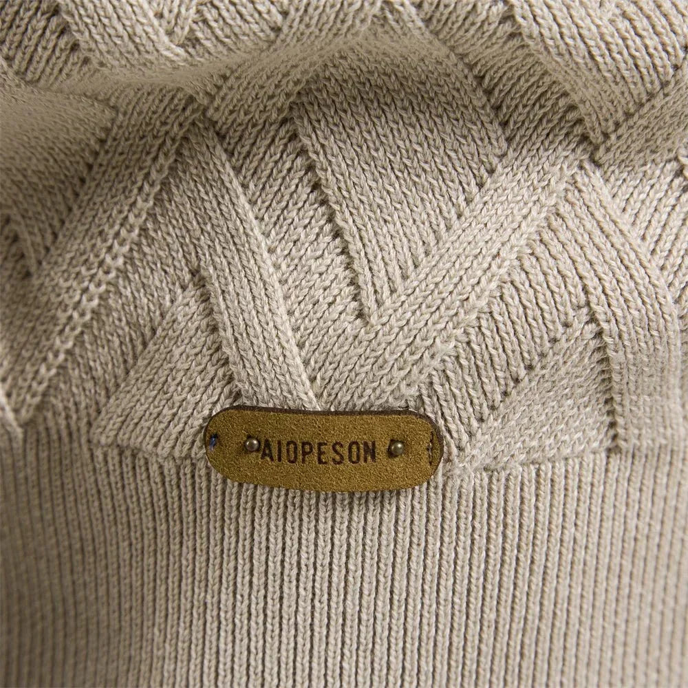 Theodor | Herenpullover met Ruitpatroon