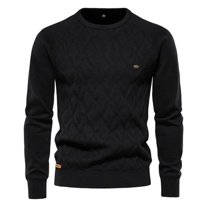 Theodor | Herenpullover met Ruitpatroon