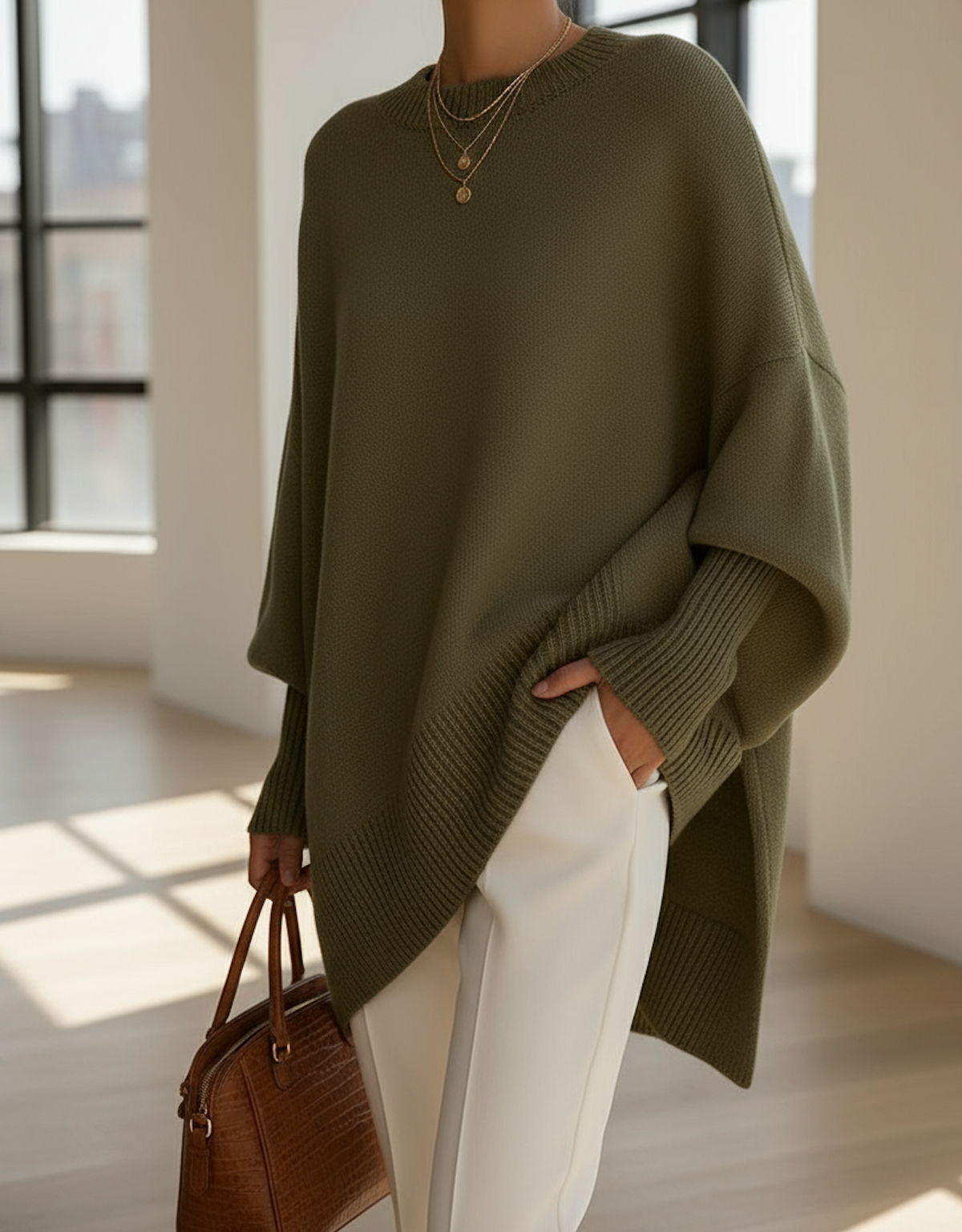 Rania™ | Elegante Oversized Gebreide Trui