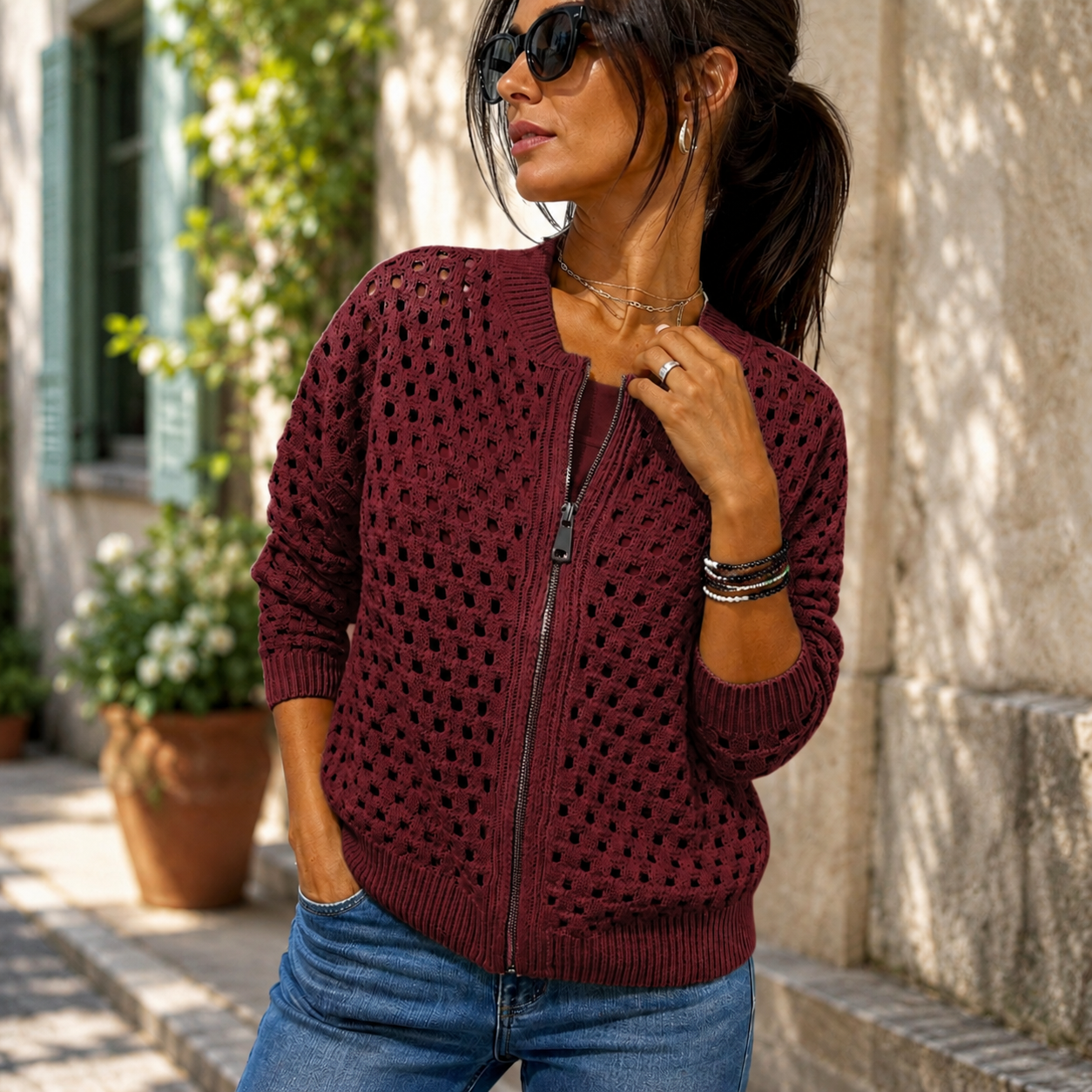 Bourgondisch rood / 3XL
