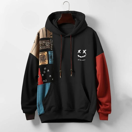 Navo™ | Moderne Patchwork Hoodie