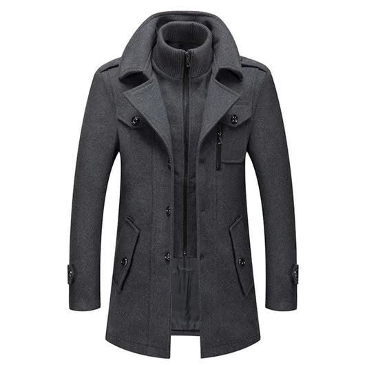 Bruno™ | Elegante Winterjas Met Rits & Knopen