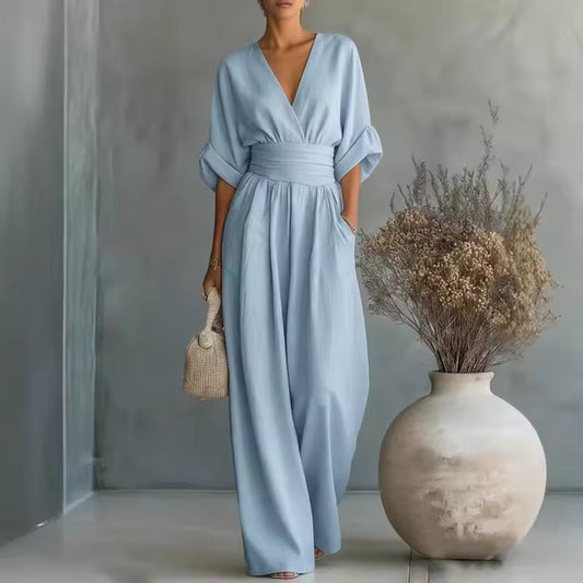 Georgina™ | Elegante Jumpsuit Met V Hals