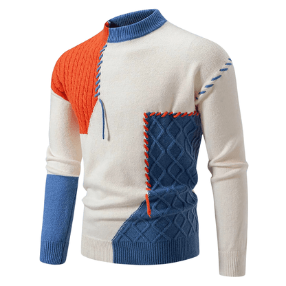 Patchwork | Elegante en modieuze wintertrui